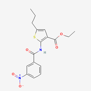 ethyl 2-[(3-nitrobenzoyl)amino]-5-propyl-3-thiophenecarboxylate