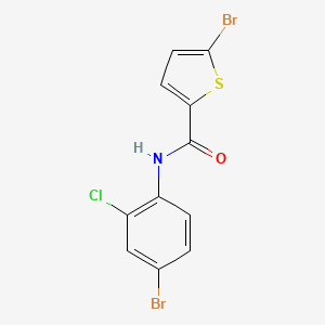 5-bromo-N-(4-bromo-2-chlorophenyl)thiophene-2-carboxamide