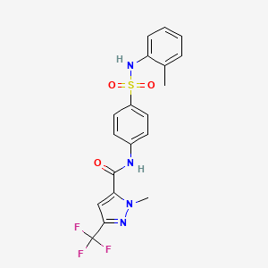 1-METHYL-N-[4-(2-TOLUIDINOSULFONYL)PHENYL]-3-(TRIFLUOROMETHYL)-1H-PYRAZOLE-5-CARBOXAMIDE