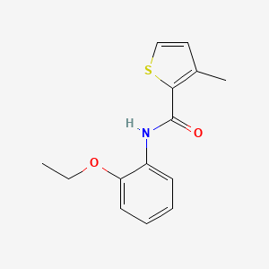 molecular formula C14H15NO2S B3590715 N-(2-ethoxyphenyl)-3-methylthiophene-2-carboxamide 