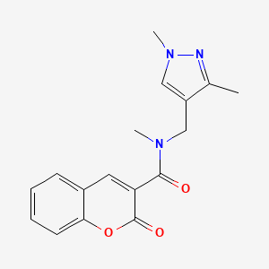 N-[(1,3-dimethyl-1H-pyrazol-4-yl)methyl]-N-methyl-2-oxo-2H-chromene-3-carboxamide