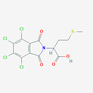 molecular formula C13H9Cl4NO4S B359080 4-(Methylthio)-2-(4,5,6,7-tetrachloro-1,3-dioxo-1,3-dihydro-2H-isoindol-2-yl)butanoic acid CAS No. 351436-89-0