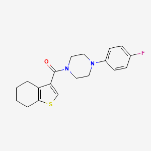 molecular formula C19H21FN2OS B3590836 [4-(4-fluorophenyl)piperazino](4,5,6,7-tetrahydro-1-benzothiophen-3-yl)methanone 