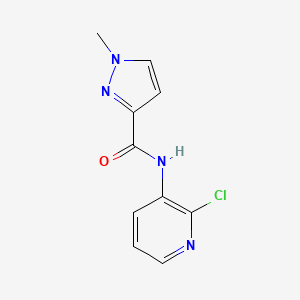 molecular formula C10H9ClN4O B3590837 N-(2-chloro-3-pyridinyl)-1-methyl-1H-pyrazole-3-carboxamide 