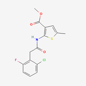 methyl 2-{[(2-chloro-6-fluorophenyl)acetyl]amino}-5-methyl-3-thiophenecarboxylate