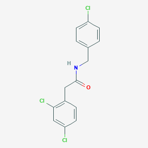 molecular formula C15H12Cl3NO B3590888 N-(4-chlorobenzyl)-2-(2,4-dichlorophenyl)acetamide 