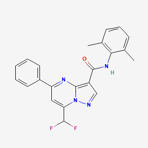 7-(difluoromethyl)-N-(2,6-dimethylphenyl)-5-phenylpyrazolo[1,5-a]pyrimidine-3-carboxamide