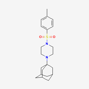 molecular formula C21H30N2O2S B3590920 1-(1-adamantyl)-4-[(4-methylphenyl)sulfonyl]piperazine 