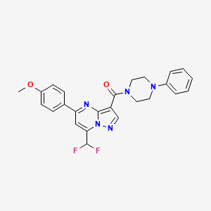 [7-(DIFLUOROMETHYL)-5-(4-METHOXYPHENYL)PYRAZOLO[1,5-A]PYRIMIDIN-3-YL](4-PHENYLPIPERAZINO)METHANONE