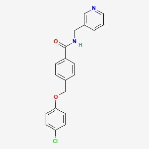 4-[(4-chlorophenoxy)methyl]-N-(3-pyridinylmethyl)benzamide