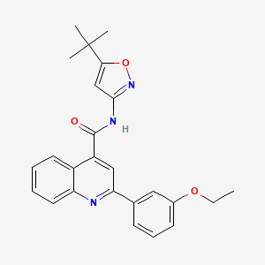 N-(5-tert-butyl-1,2-oxazol-3-yl)-2-(3-ethoxyphenyl)quinoline-4-carboxamide