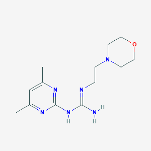 molecular formula C13H22N6O B359101 1-(4,6-Dimethylpyrimidin-2-yl)-3-[2-(morpholin-4-yl)ethyl]guanidine CAS No. 377059-31-9