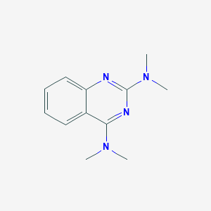 molecular formula C12H16N4 B3591037 N,N,N',N'-tetramethyl-2,4-quinazolinediamine 