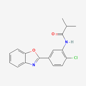 N-[5-(1,3-benzoxazol-2-yl)-2-chlorophenyl]-2-methylpropanamide