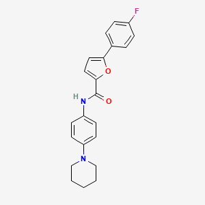 5-(4-Fluorophenyl)-N-[4-(piperidin-1-YL)phenyl]furan-2-carboxamide