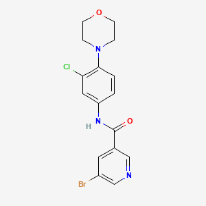 5-bromo-N-(3-chloro-4-morpholin-4-ylphenyl)pyridine-3-carboxamide