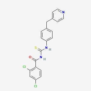 2,4-dichloro-N-{[4-(pyridin-4-ylmethyl)phenyl]carbamothioyl}benzamide