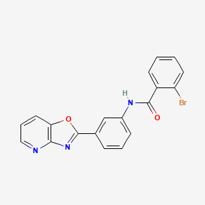 2-bromo-N-[3-([1,3]oxazolo[4,5-b]pyridin-2-yl)phenyl]benzamide