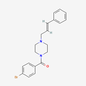 1-(4-BROMOBENZOYL)-4-[(2E)-3-PHENYLPROP-2-EN-1-YL]PIPERAZINE