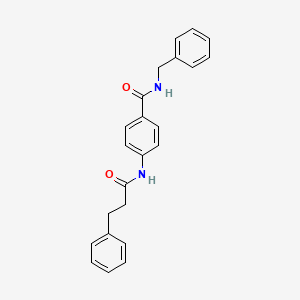 N-benzyl-4-[(3-phenylpropanoyl)amino]benzamide