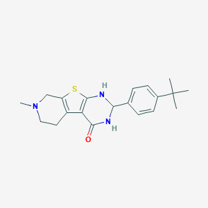 molecular formula C20H25N3OS B359121 2-(4-tert-butylphenyl)-7-methyl-2,3,5,6,7,8-hexahydropyrido[4',3':4,5]thieno[2,3-d]pyrimidin-4(1H)-one CAS No. 488092-84-8