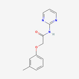 2-(3-methylphenoxy)-N-2-pyrimidinylacetamide