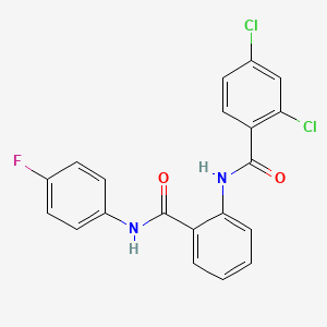 2,4-dichloro-N-(2-{[(4-fluorophenyl)amino]carbonyl}phenyl)benzamide