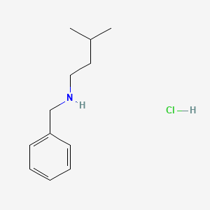 molecular formula C12H20ClN B3591261 N-benzyl-3-methyl-1-butanamine hydrochloride 