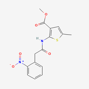 methyl 5-methyl-2-{[(2-nitrophenyl)acetyl]amino}-3-thiophenecarboxylate