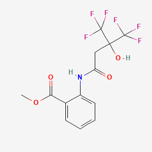 methyl 2-{[4,4,4-trifluoro-3-hydroxy-3-(trifluoromethyl)butanoyl]amino}benzoate