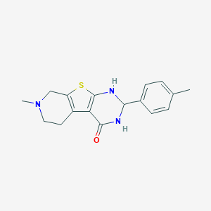 molecular formula C17H19N3OS B359142 7-Methyl-2-(4-methylphenyl)-1,2,5,6,7,8-hexahydropyrido[4',3':4,5]thieno[2,3-d]pyrimidin-4-ol CAS No. 352666-57-0