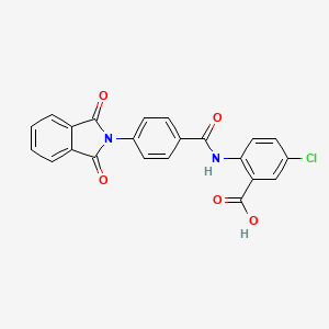 5-chloro-2-({[4-(1,3-dioxo-1,3-dihydro-2H-isoindol-2-yl)phenyl]carbonyl}amino)benzoic acid