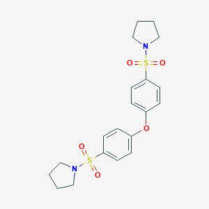 molecular formula C20H24N2O5S2 B359146 ({4-[4-(Pyrrolidinylsulfonyl)phenoxy]phenyl}sulfonyl)pyrrolidine CAS No. 445224-66-8