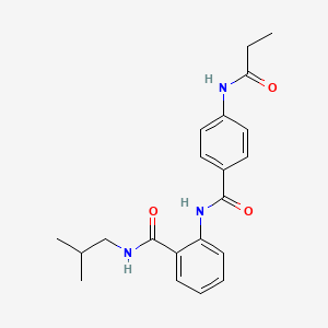 N-isobutyl-2-{[4-(propionylamino)benzoyl]amino}benzamide