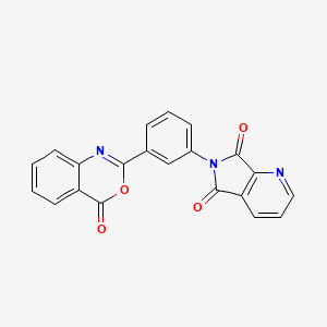 molecular formula C21H11N3O4 B3591475 6-[3-(4-oxo-4H-3,1-benzoxazin-2-yl)phenyl]-5H-pyrrolo[3,4-b]pyridine-5,7(6H)-dione 