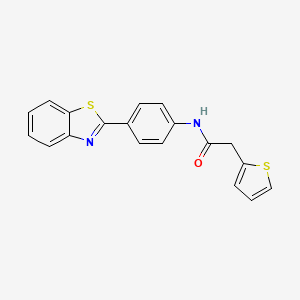 N-[4-(1,3-benzothiazol-2-yl)phenyl]-2-(thiophen-2-yl)acetamide