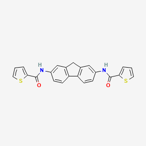 molecular formula C23H16N2O2S2 B3591489 N,N'-9H-fluorene-2,7-diyldi(2-thiophenecarboxamide) 