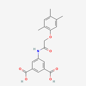 5-{[(2,4,5-trimethylphenoxy)acetyl]amino}isophthalic acid