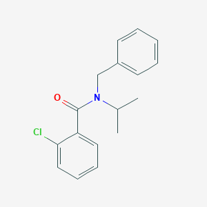 molecular formula C17H18ClNO B359151 N-benzyl-2-chloro-N-isopropylbenzamide CAS No. 55578-23-9