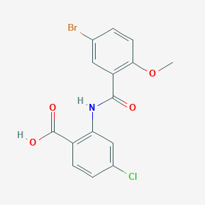 2-[(5-bromo-2-methoxybenzoyl)amino]-4-chlorobenzoic acid