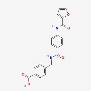 molecular formula C20H16N2O5 B3591551 4-({[4-(2-furoylamino)benzoyl]amino}methyl)benzoic acid 