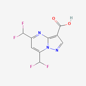 5,7-bis(difluoromethyl)pyrazolo[1,5-a]pyrimidine-3-carboxylic acid