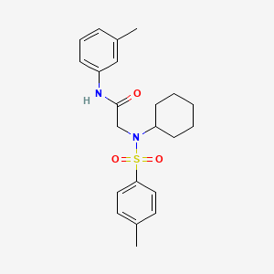 N~2~-cyclohexyl-N~1~-(3-methylphenyl)-N~2~-[(4-methylphenyl)sulfonyl]glycinamide