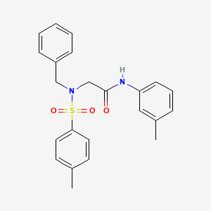 N~2~-benzyl-N-(3-methylphenyl)-N~2~-[(4-methylphenyl)sulfonyl]glycinamide