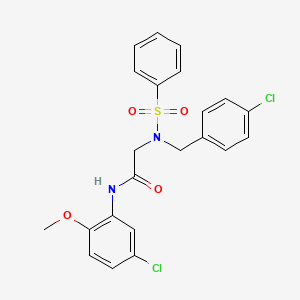 N~2~-(4-chlorobenzyl)-N-(5-chloro-2-methoxyphenyl)-N~2~-(phenylsulfonyl)glycinamide