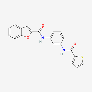 N-[3-(THIOPHENE-2-AMIDO)PHENYL]-1-BENZOFURAN-2-CARBOXAMIDE