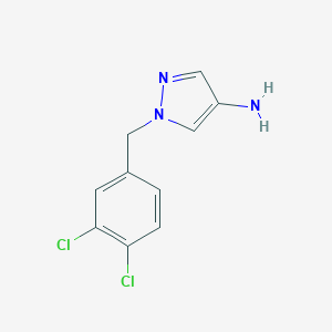 molecular formula C10H9Cl2N3 B359169 1-(3,4-二氯苄基)-1H-吡唑-4-胺 CAS No. 895929-62-1