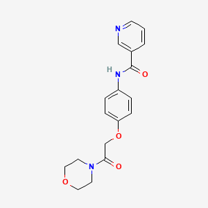 N-{4-[2-(4-morpholinyl)-2-oxoethoxy]phenyl}nicotinamide