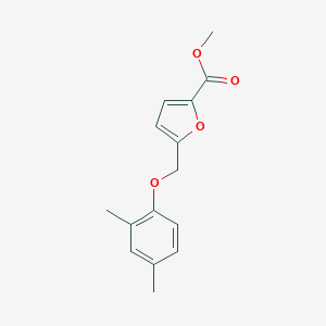 molecular formula C15H16O4 B359177 Methyl 5-[(2,4-dimethylphenoxy)methyl]furan-2-carboxylate CAS No. 438221-53-5
