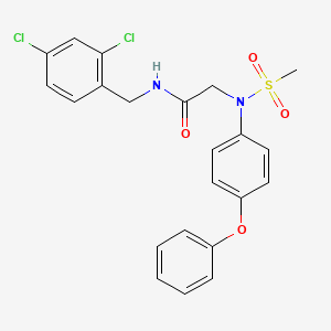 N~1~-(2,4-dichlorobenzyl)-N~2~-(methylsulfonyl)-N~2~-(4-phenoxyphenyl)glycinamide